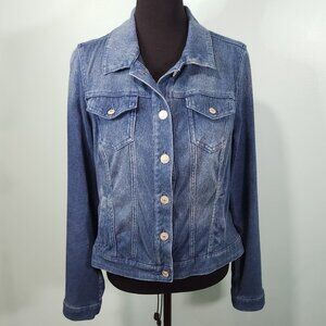 Vintage America Blues Denim Jacket Pockets Western Outdoor Cowboy Farm Rodeo